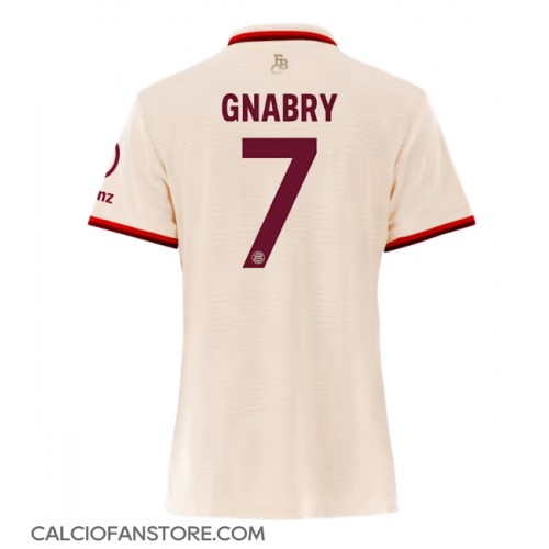 Maglia Calcio Bayern Munich Serge Gnabry #7 Terza Divisa Donna 2024-25 Manica Corta